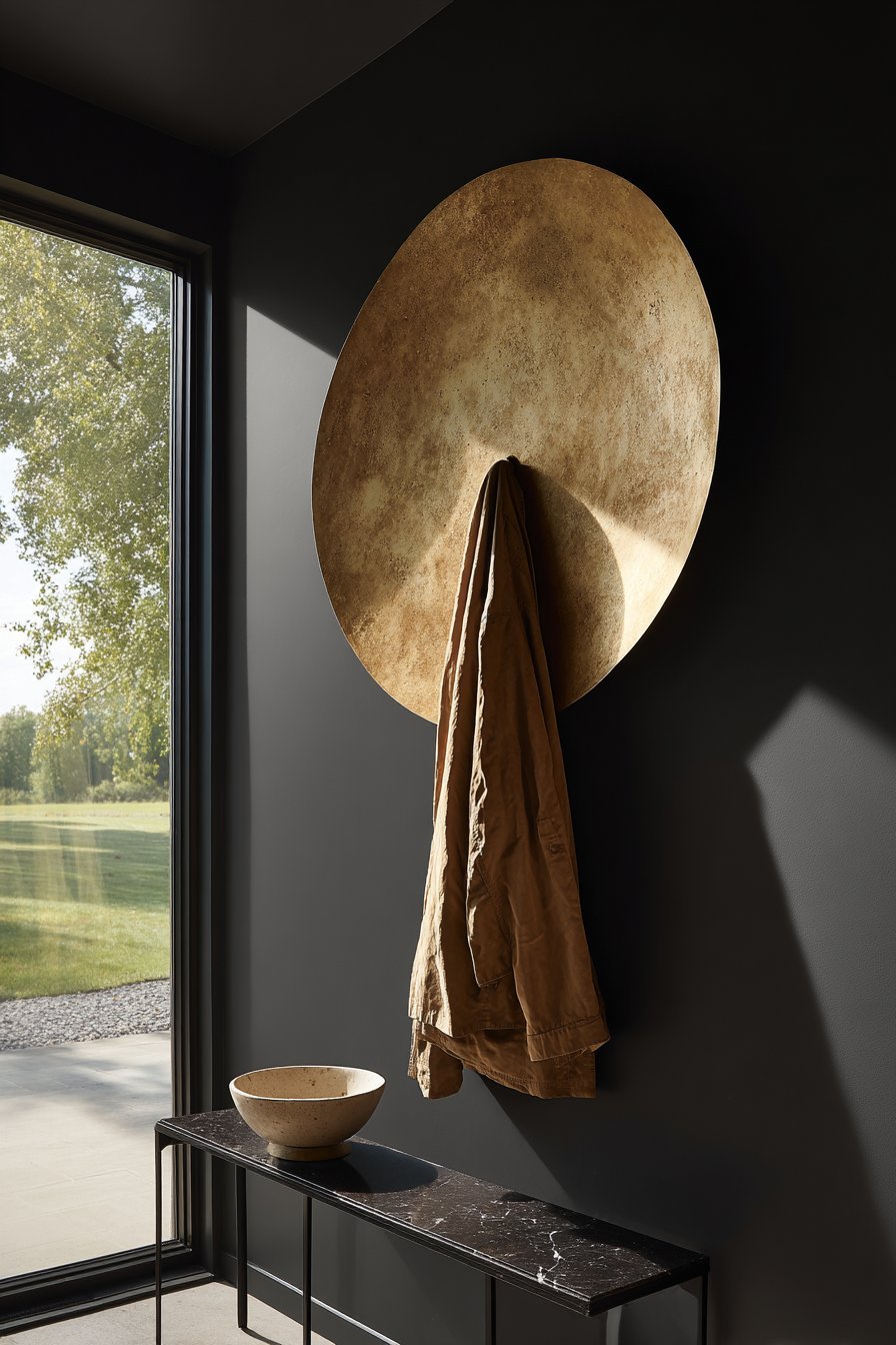 Oversized Brass Wall Hook Statement