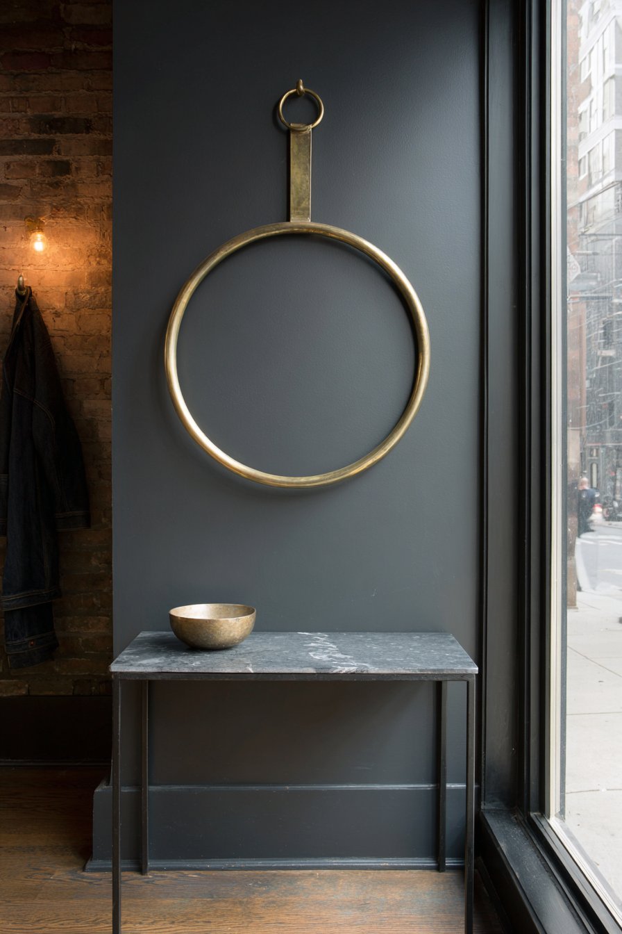 Oversized Brass Wall Hook Statement