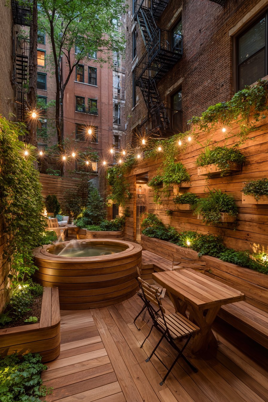 Urban Compact Hot Tub Retreat