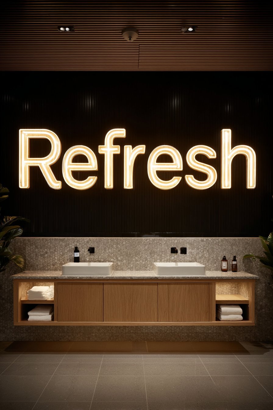 Contemporary Neon Sign Statement