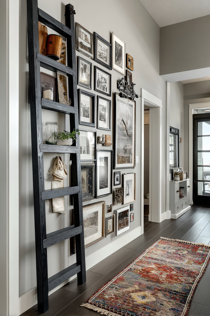 Creative Ladder Photo Display