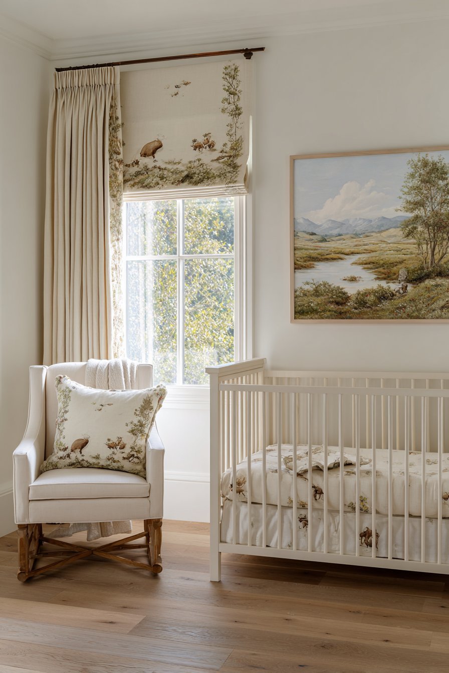 Custom Hand-Painted Window Treatments