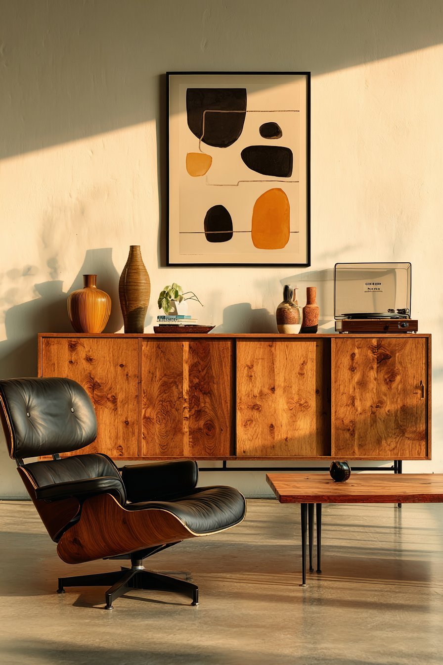 Mid-Century Modern Credenza Display