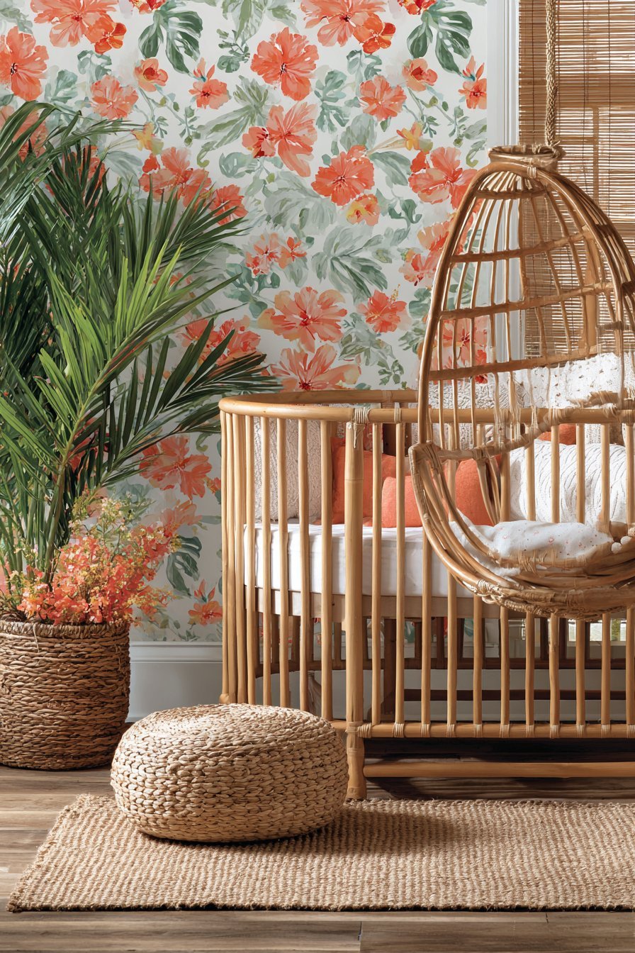 Tropical Paradise with Bold Blooms