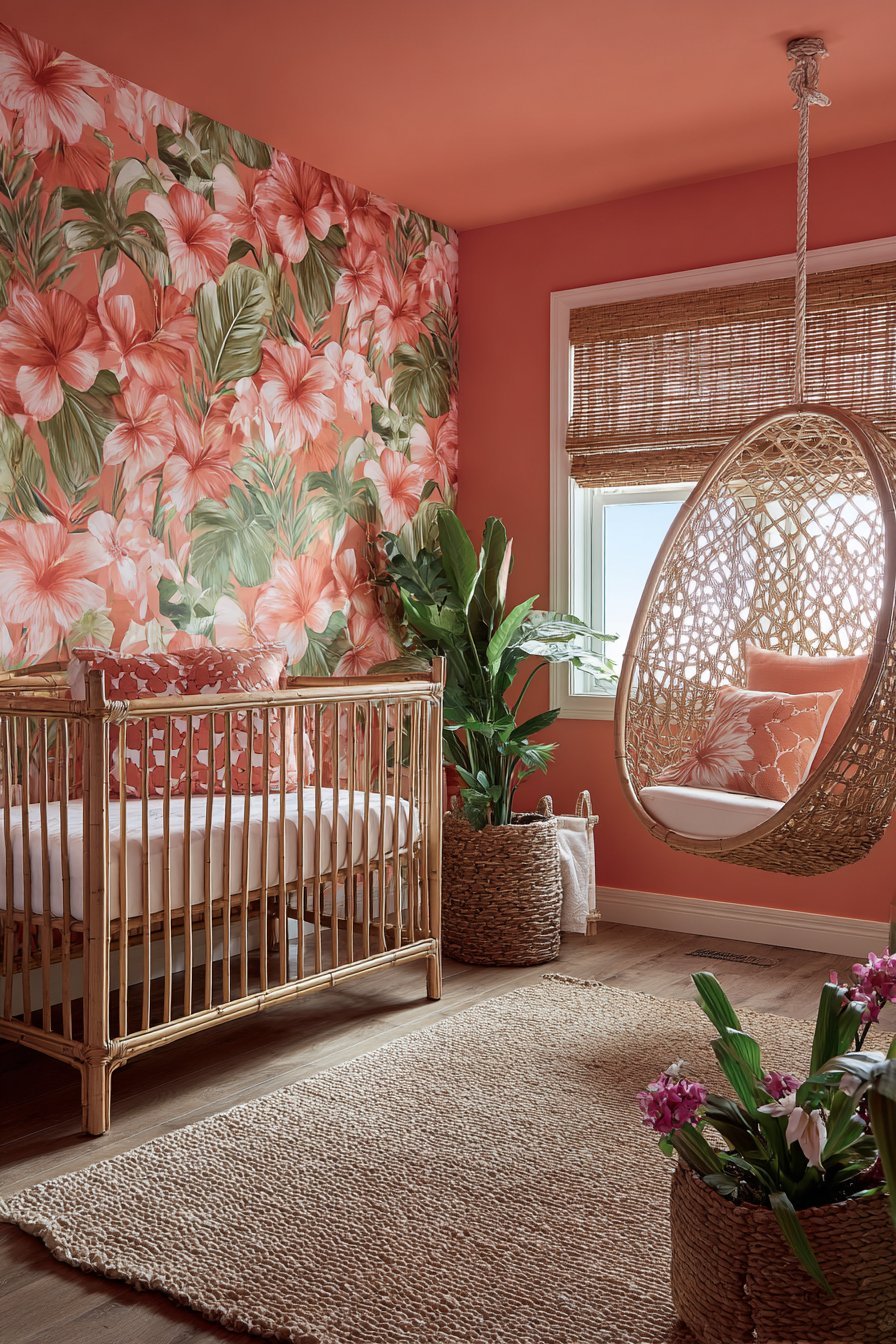 Tropical Paradise with Bold Blooms