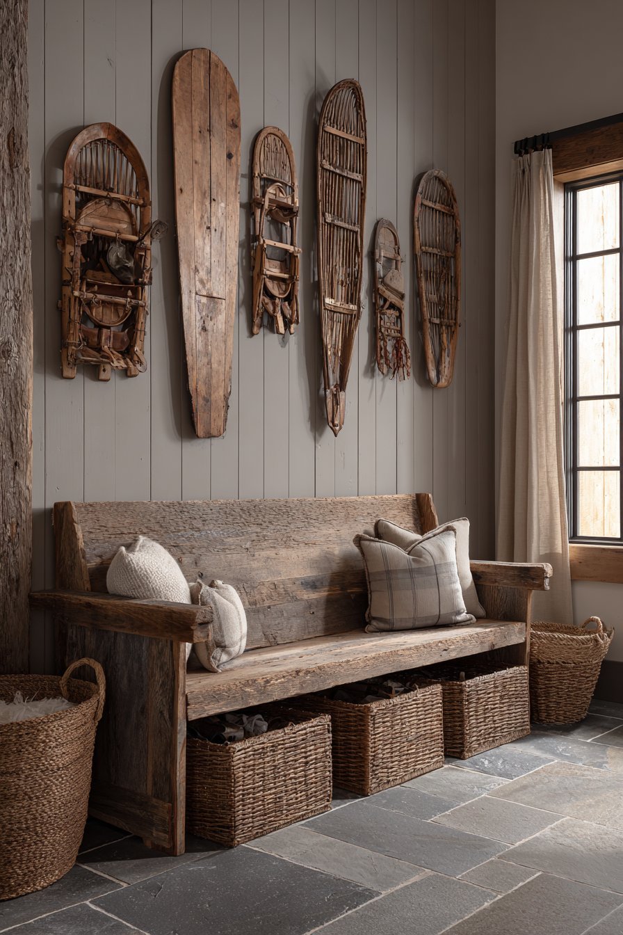 Rustic Lodge Vintage Sporting Equipment