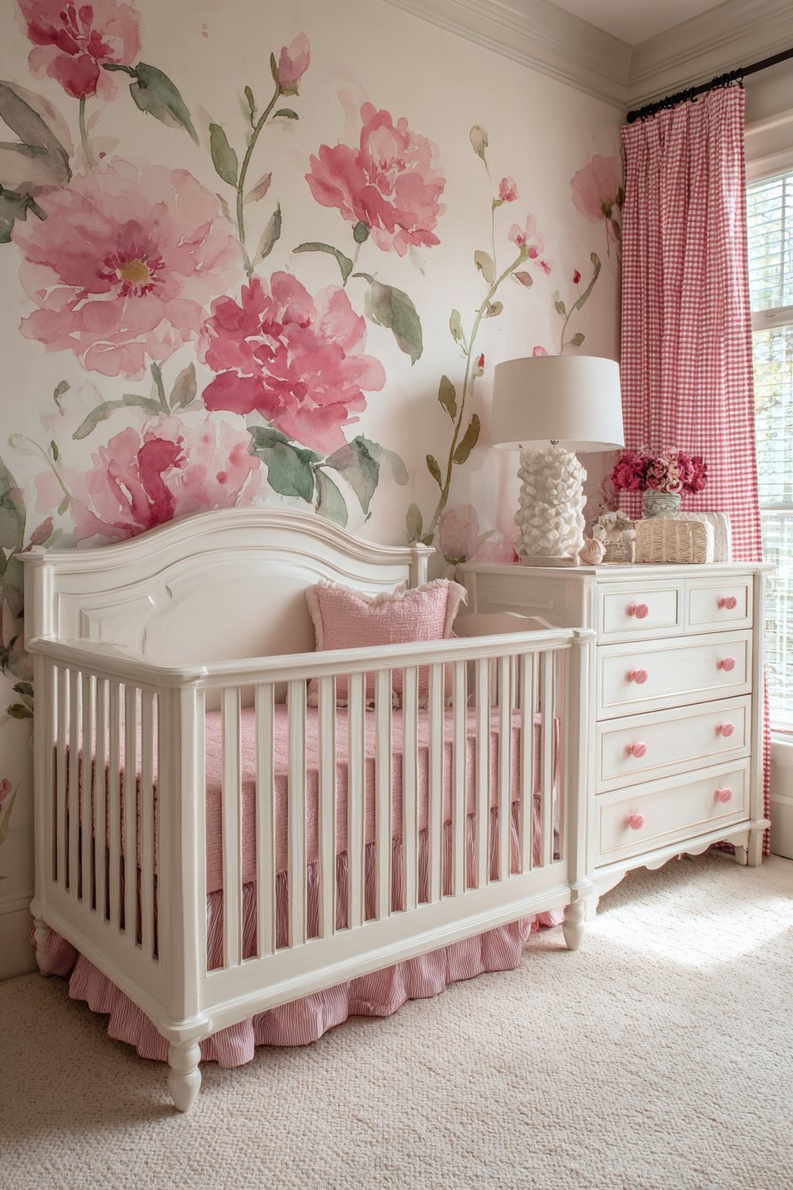 Watercolor Floral Decal Design