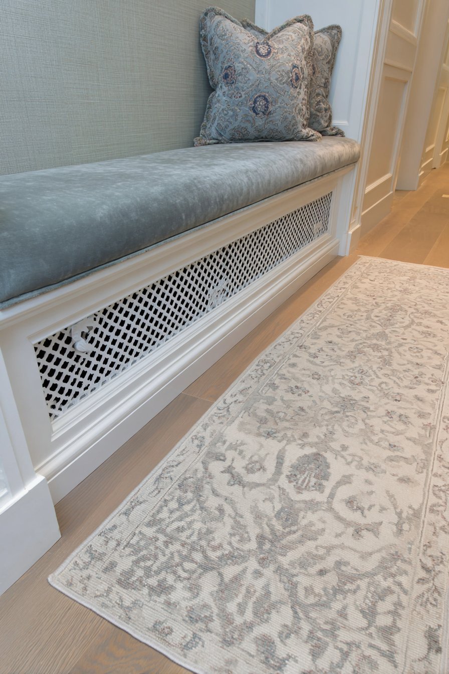 Safety-Focused Gray-Green Seating