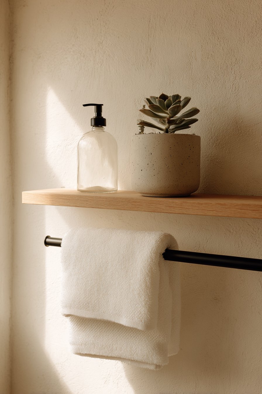 Matte Black Horizontal Towel Bar