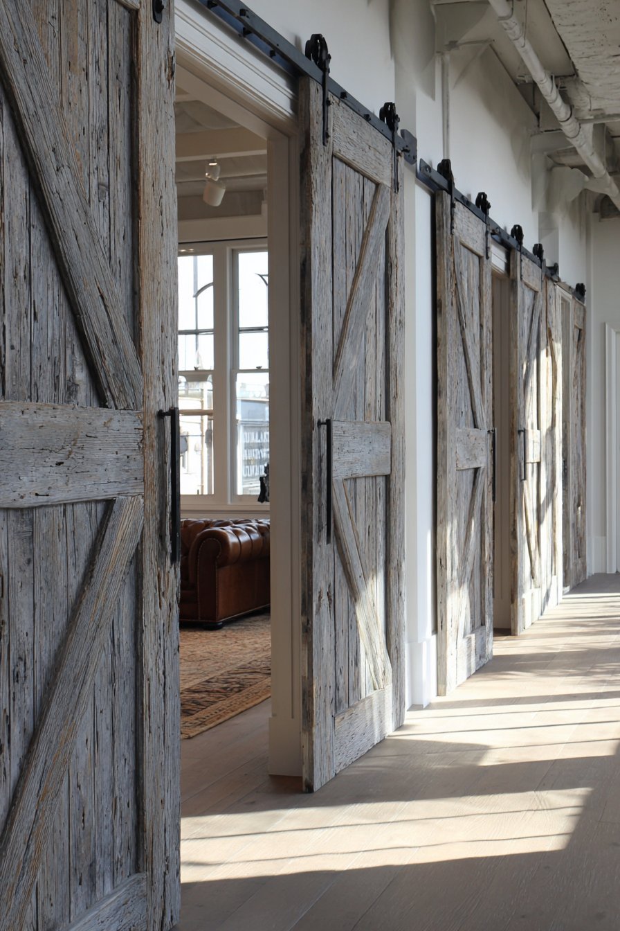 Rustic Sliding Barn Door Concealment