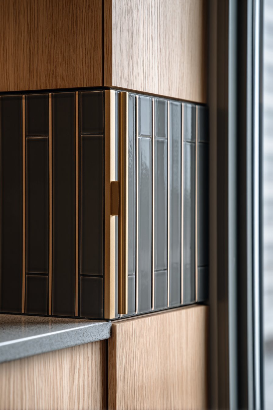 Sophisticated Matte Black Subway Tile