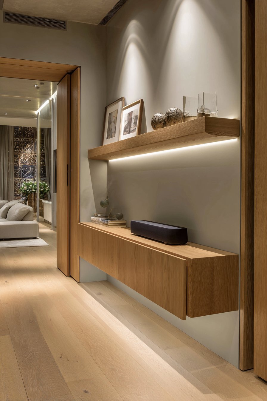 Wall-Mounted Media Console