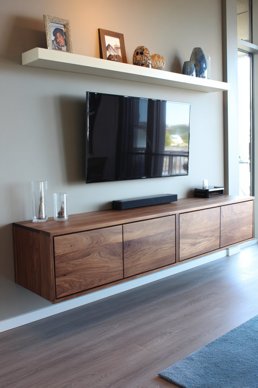 Wall-Mounted Media Console