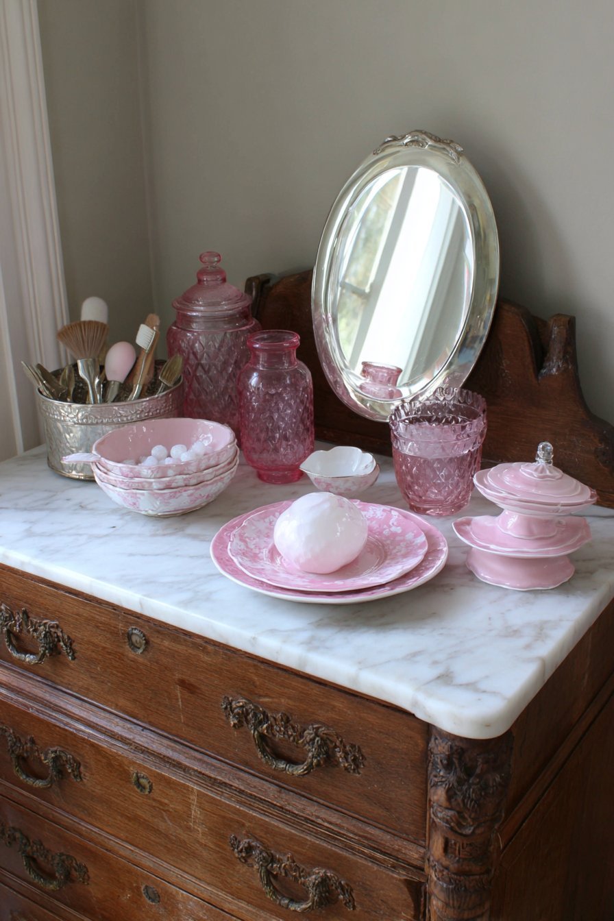 Marble-Topped Dresser Styling