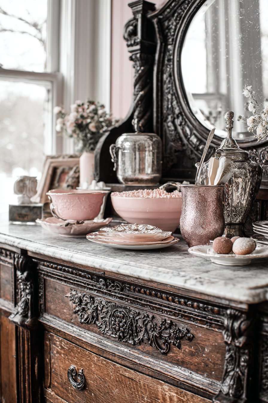 Marble-Topped Dresser Styling