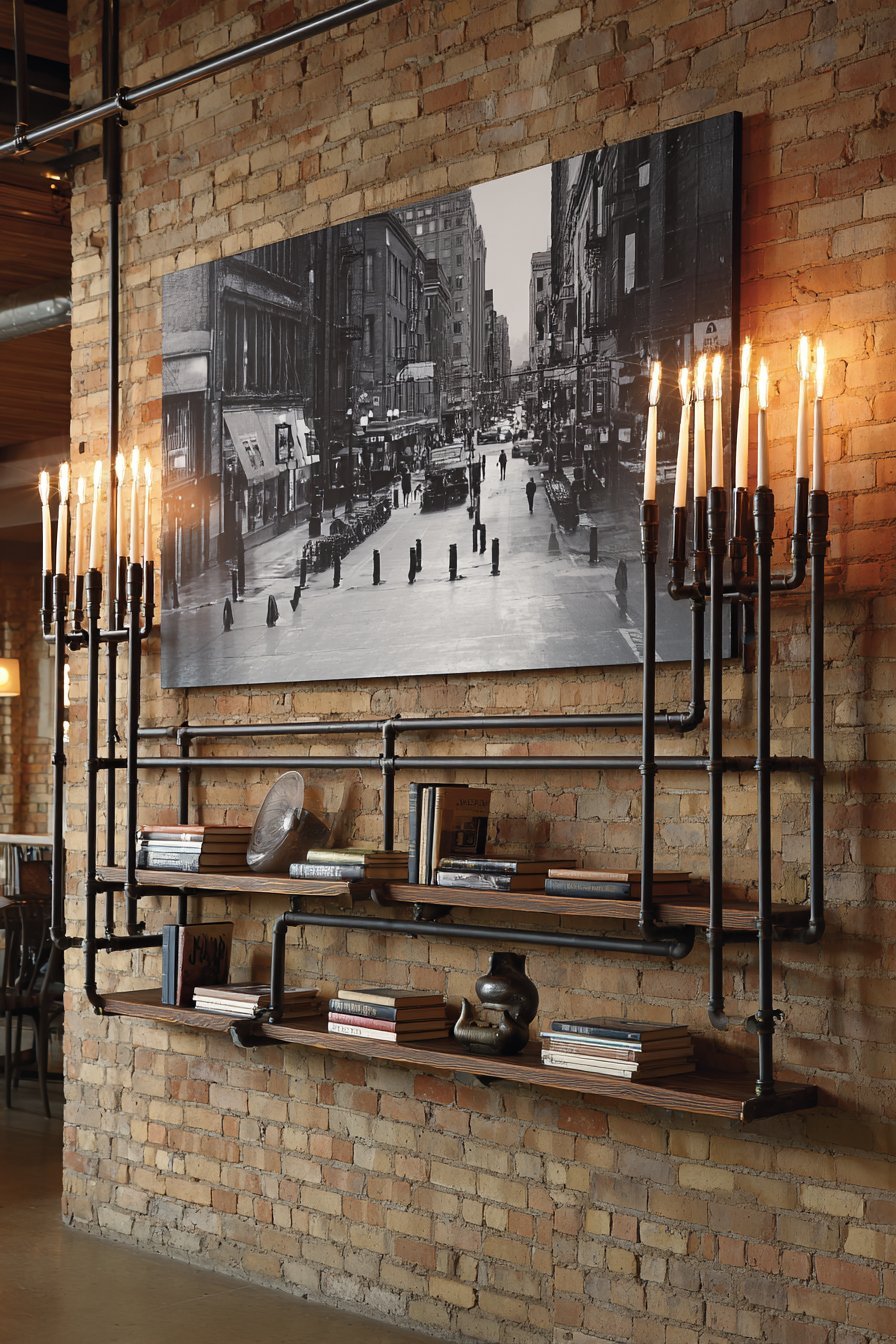 Urban Loft Exposed Brick Feature