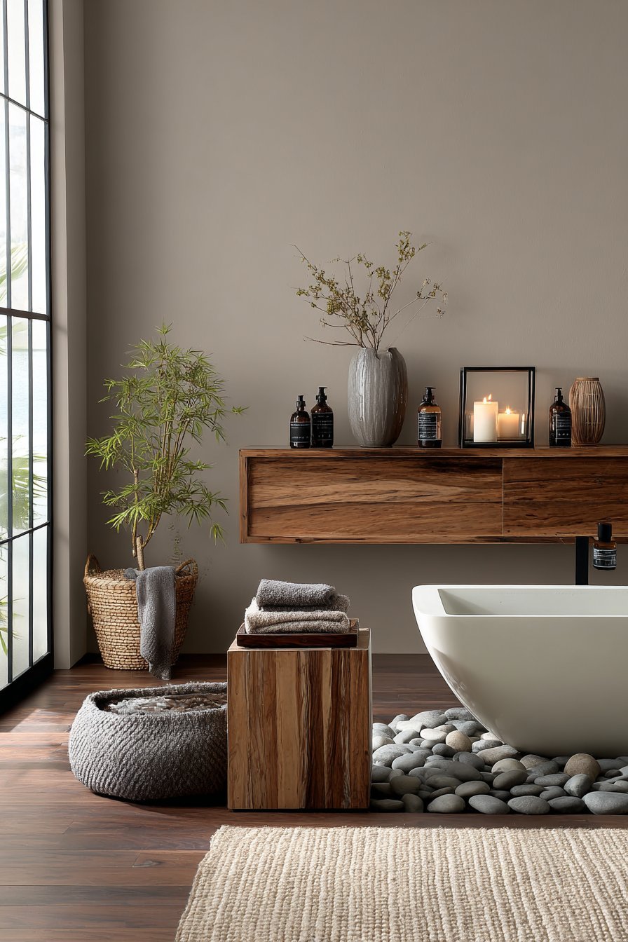 Japandi Warm Taupe Meditation