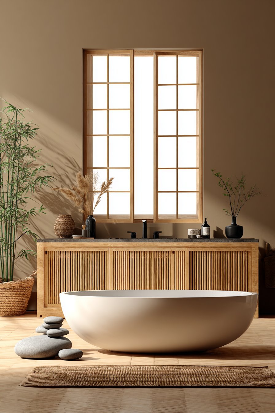 Japandi Warm Taupe Meditation