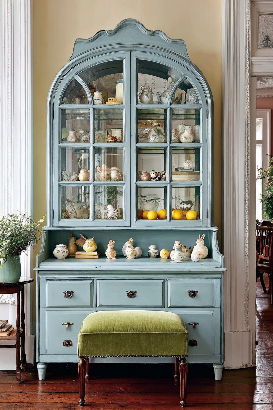 Curated Ceramic Figurine Display