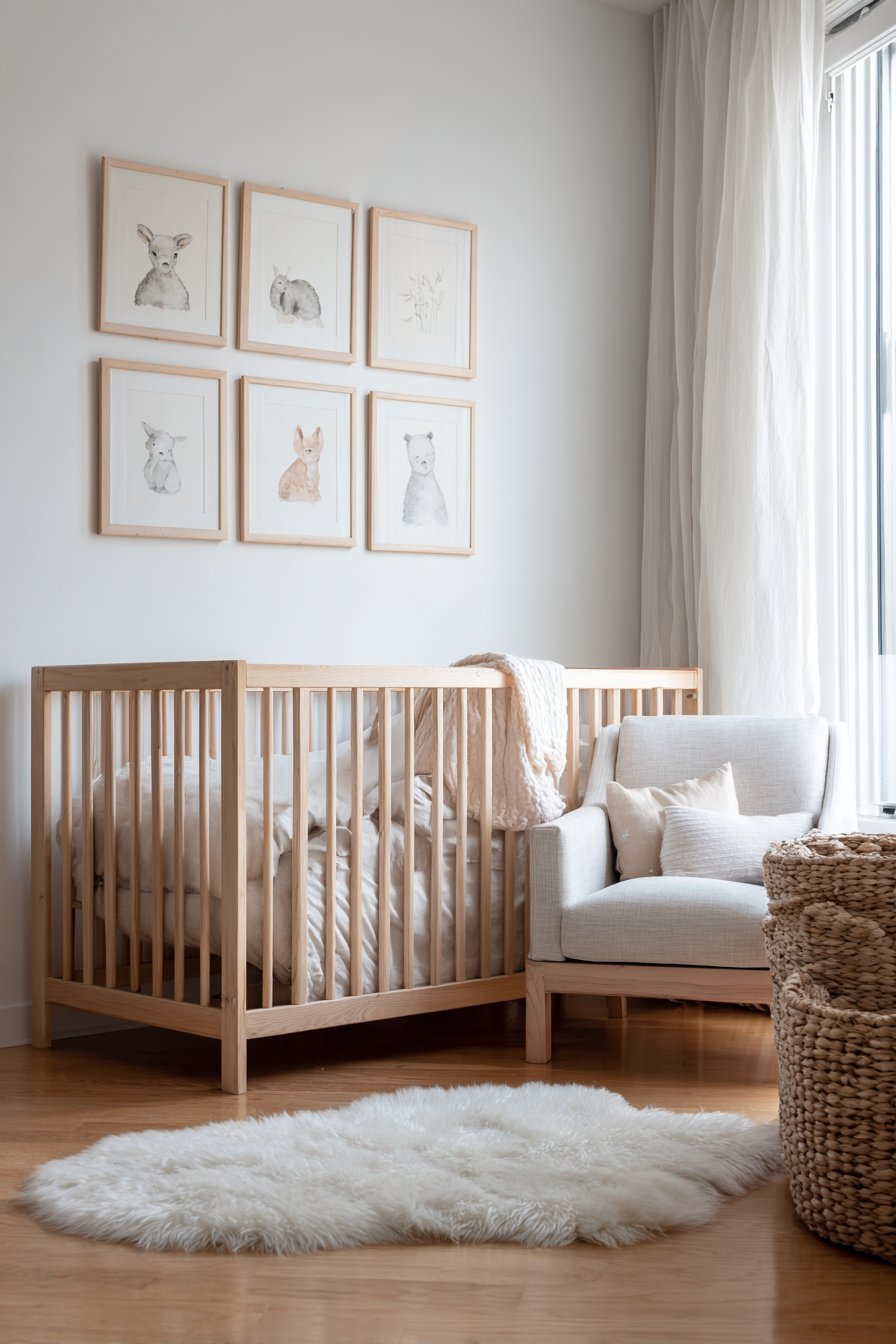 Scandinavian Nursery Watercolor Animals