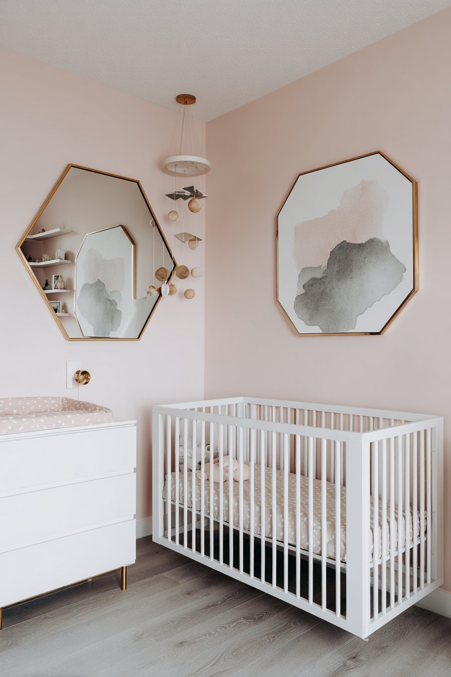 Modern Geometric Blush Pink Design