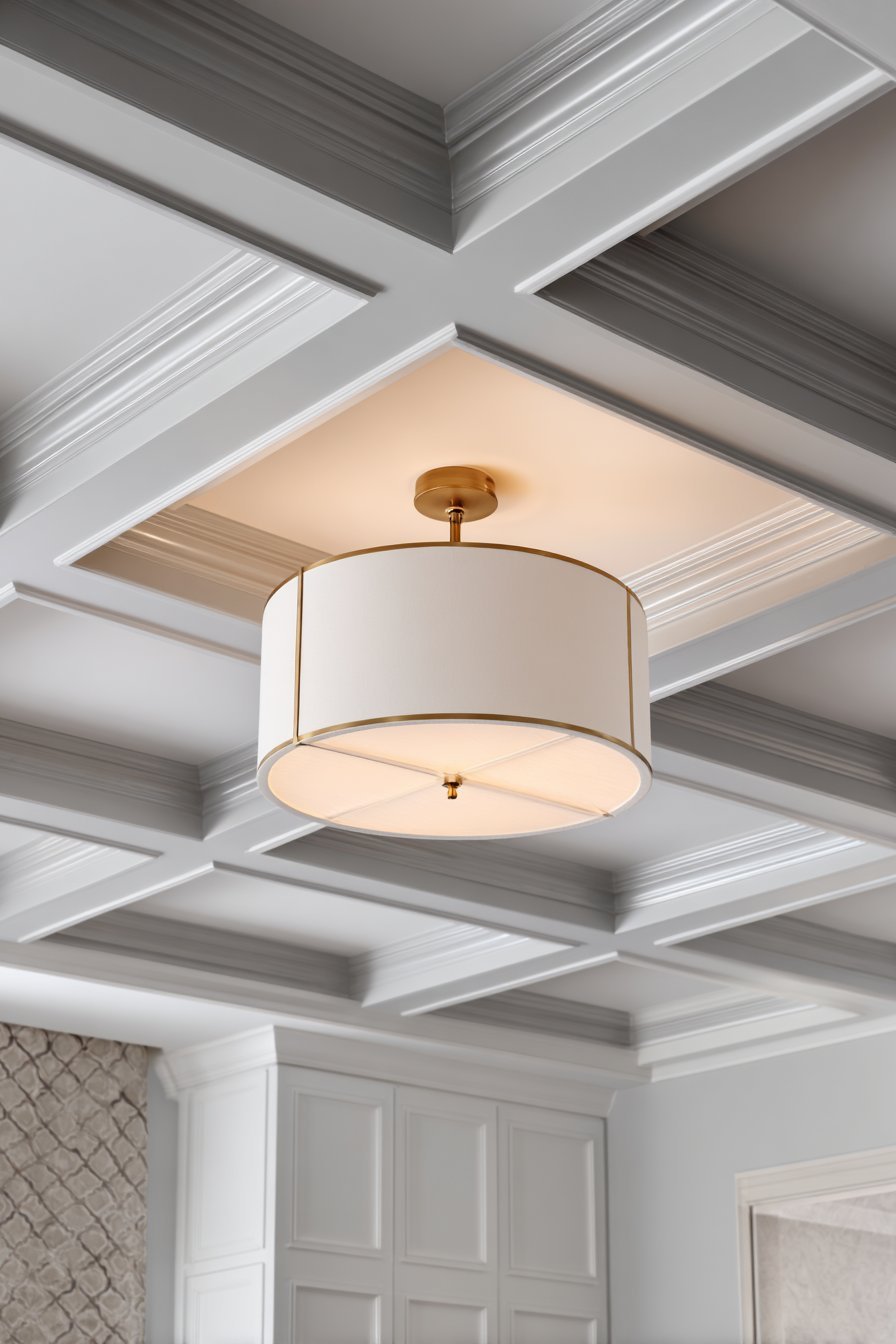 Geometric Coffered Ceiling Detail
