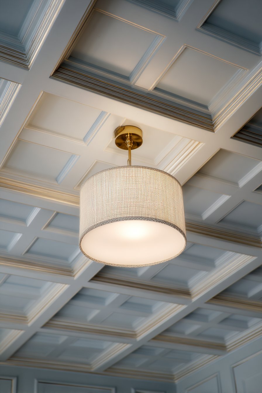 Geometric Coffered Ceiling Detail