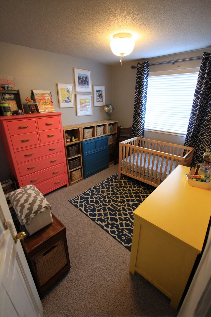 DIY Rainbow Painted Furniture Collection