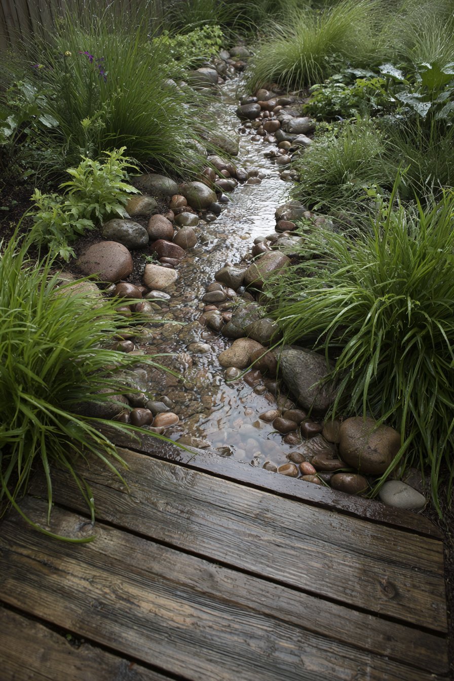 Native Plant Rain Garden Feature