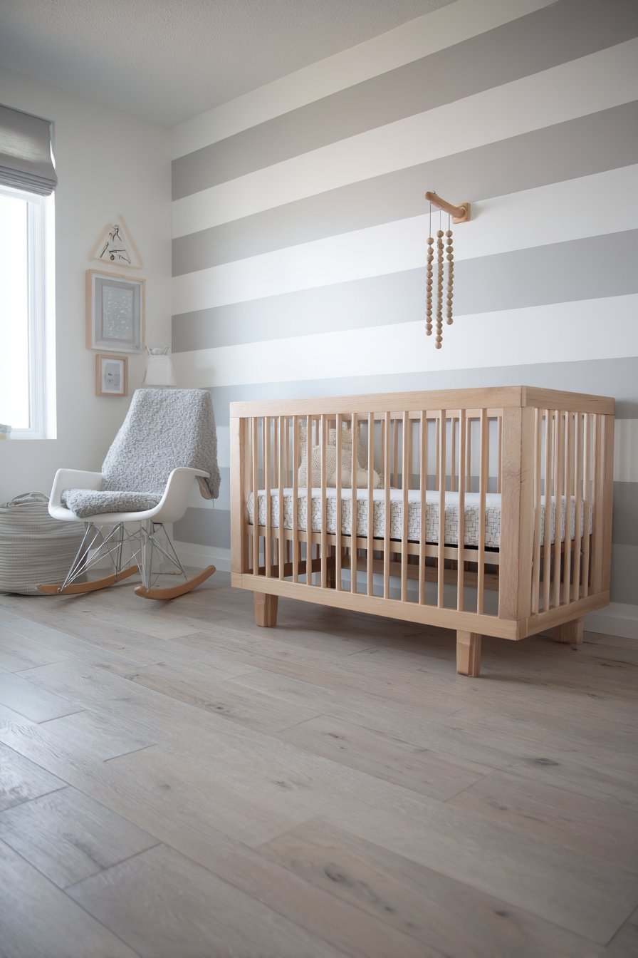 Scandinavian Subtle Grey Stripe Pattern