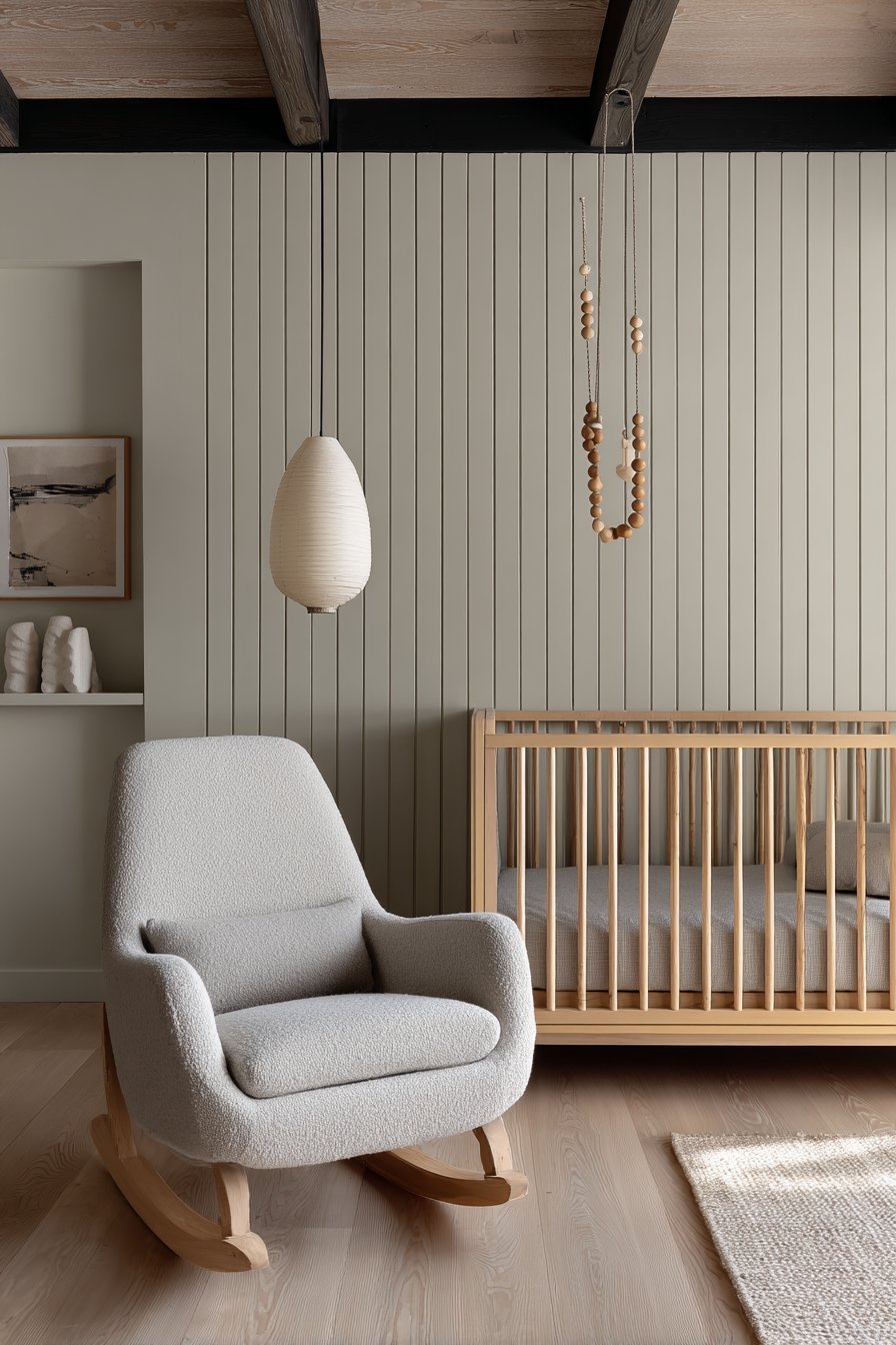 Scandinavian Subtle Grey Stripe Pattern