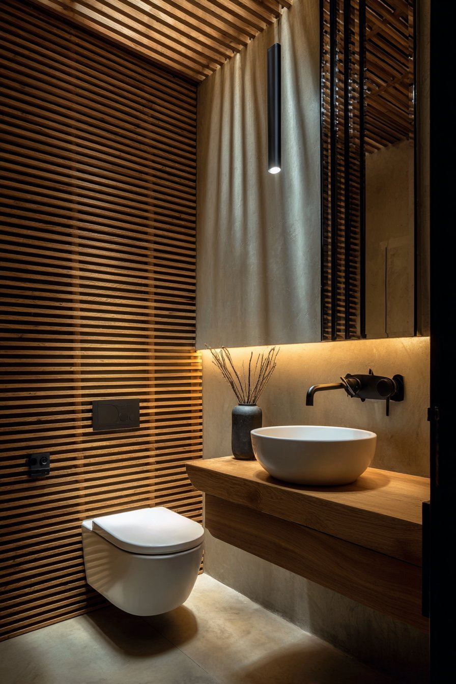 Horizontal Wood Slat Wall