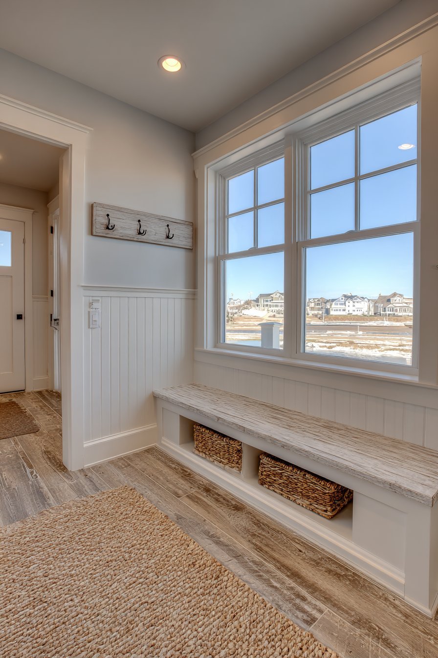 Coastal Mudroom Functional Hook Display
