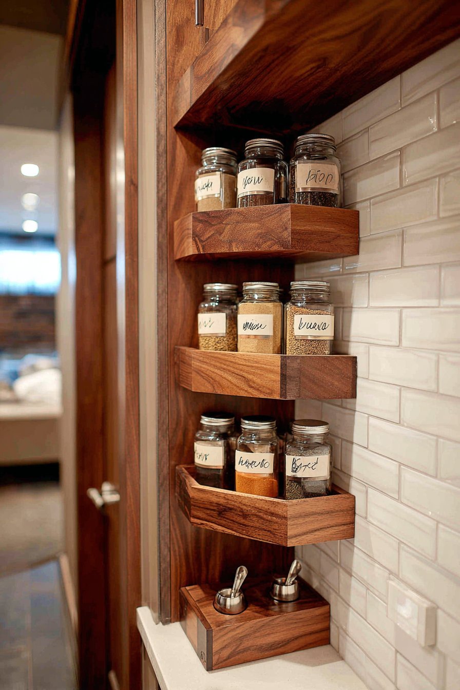 Corner Spice Rack Solution