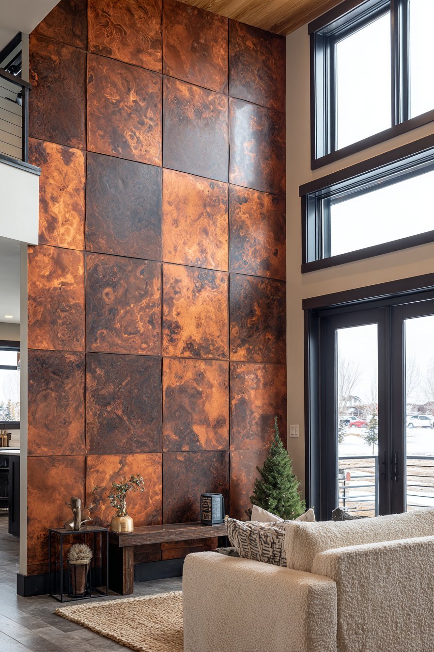 Industrial Weathered Steel Metal Panels