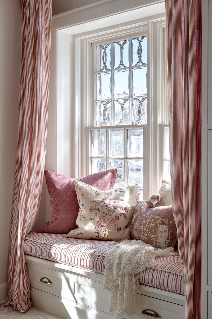 Ticking Stripe Window Seat
