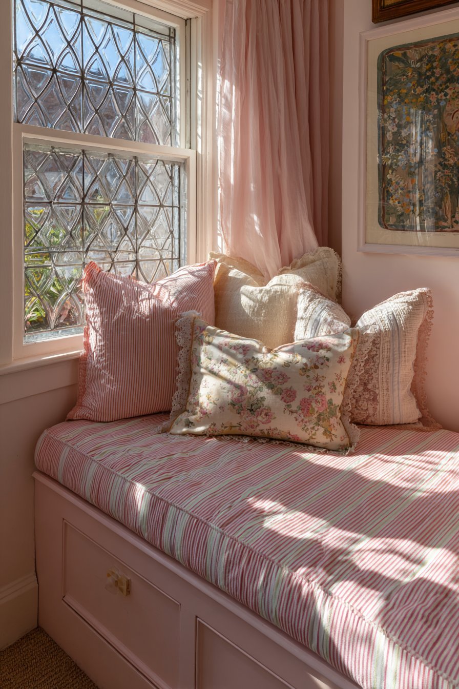 Ticking Stripe Window Seat