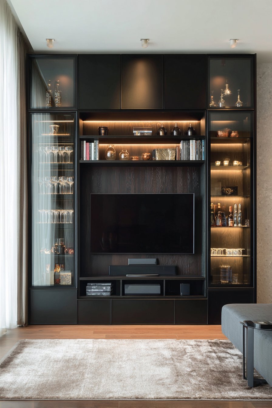 Rich Espresso Oak Entertainment Unit