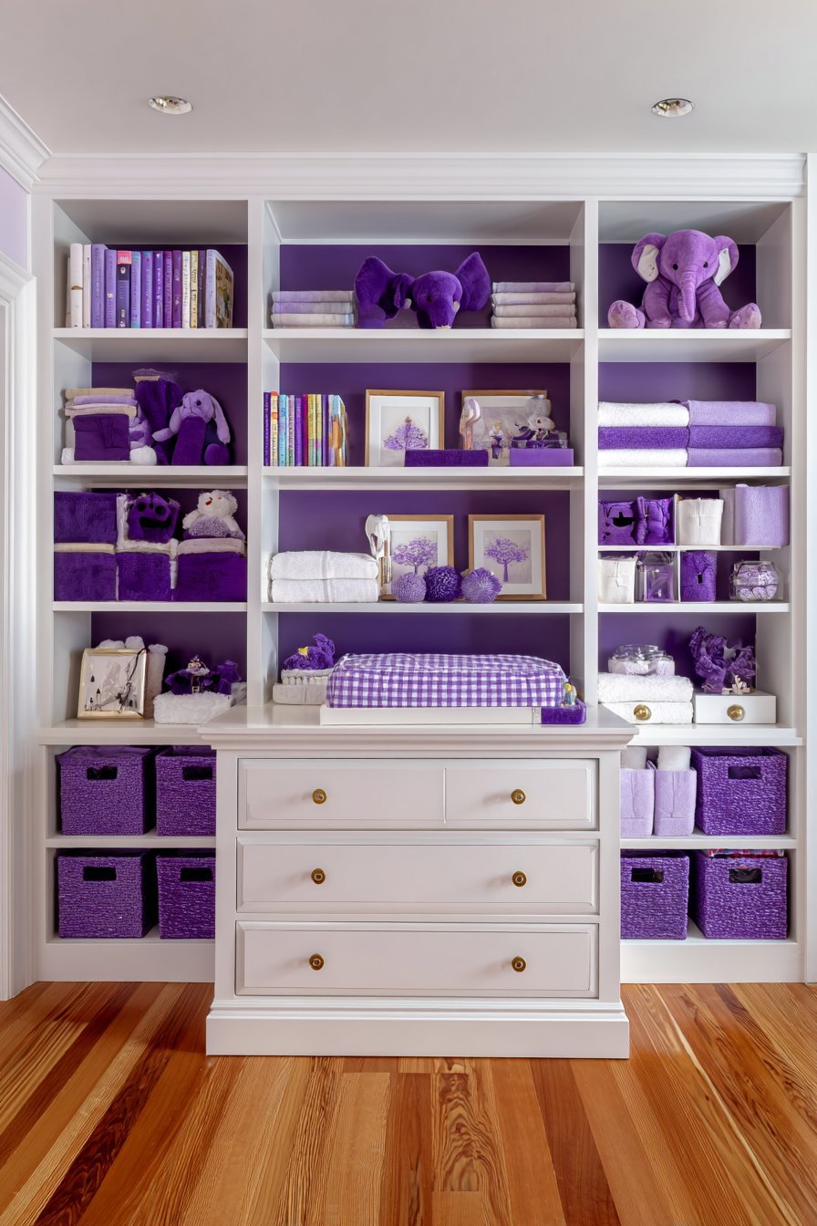 Organized Purple Storage Haven