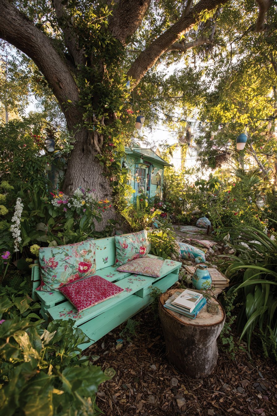 Reclaimed Pallet Reading Retreat