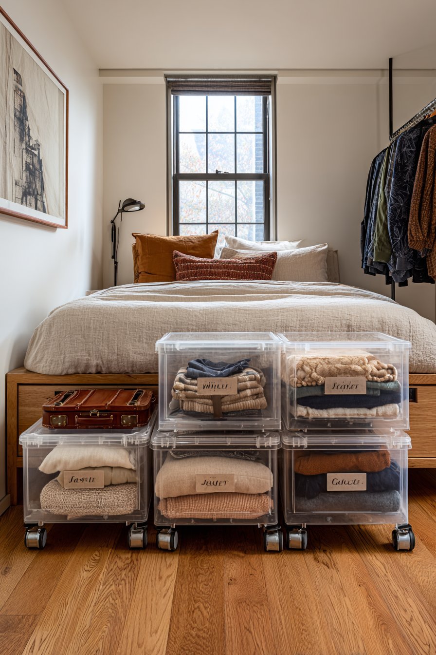 Under-Bed Storage Containers Reclaim Hidden Space