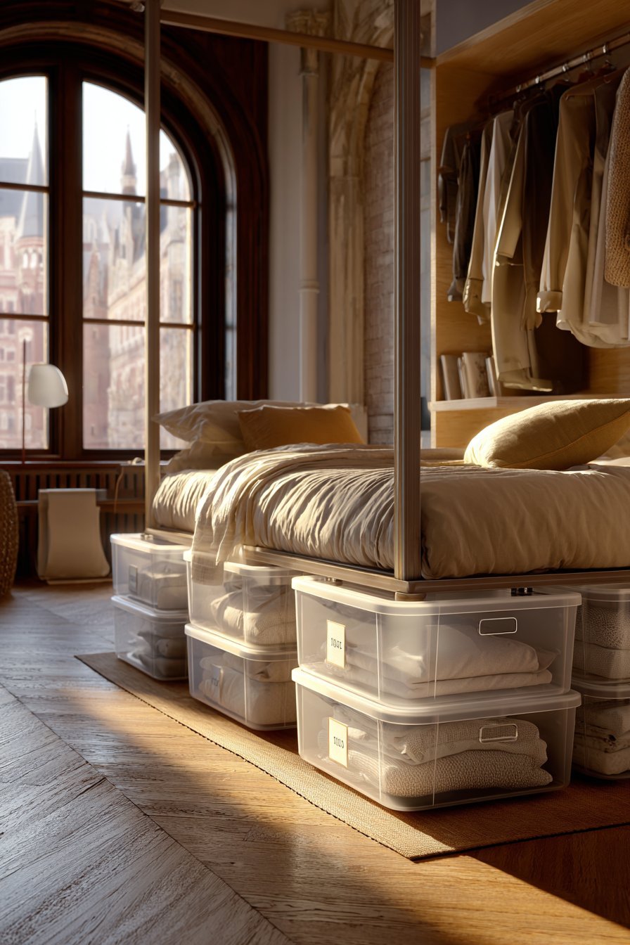 Under-Bed Storage Containers Reclaim Hidden Space