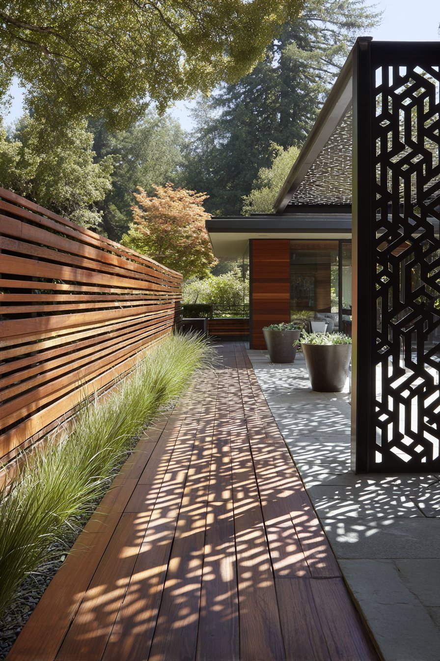 Install a Stylish Privacy Fence