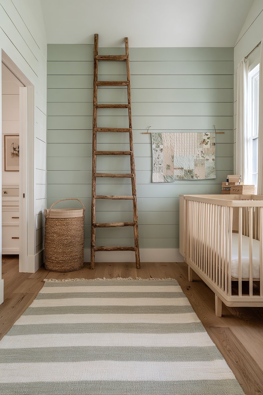 Textured Shiplap Accent Wall