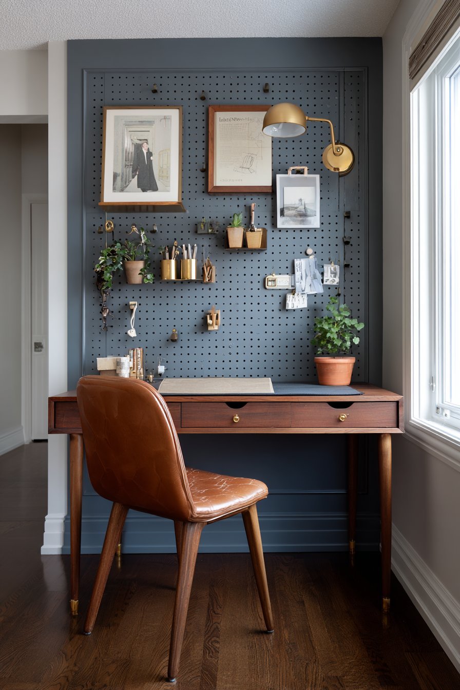 Eclectic Pegboard Organization System