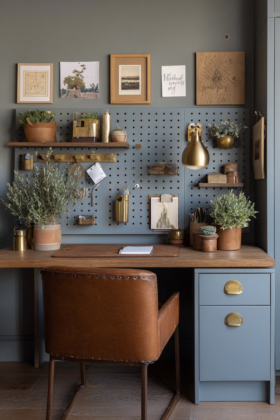 Eclectic Pegboard Organization System