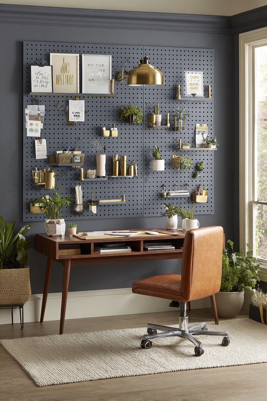Eclectic Pegboard Organization System