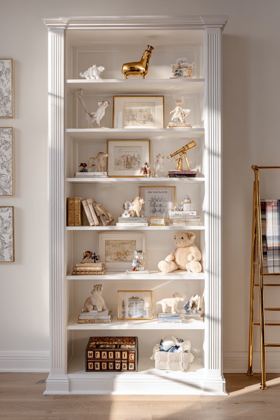 Built-In Library Bookcase Styling