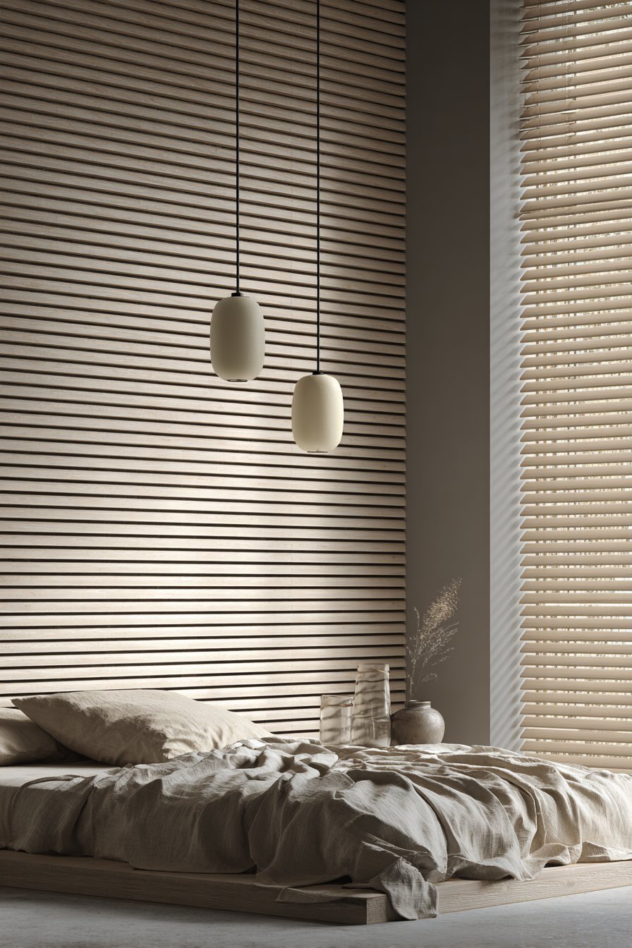 Japandi Wood Slat Rhythm