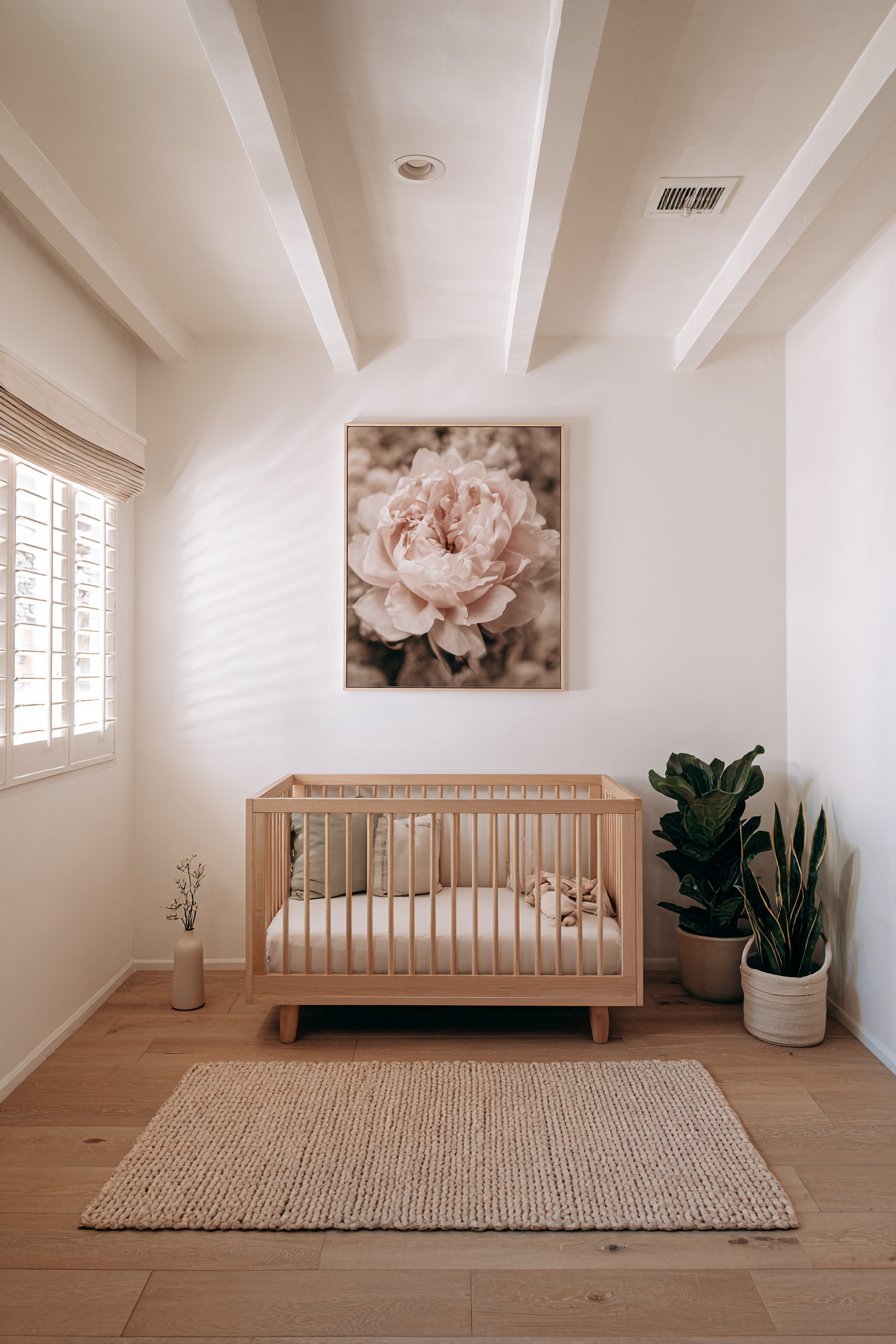 Modern Minimal with Single Botanical Focus